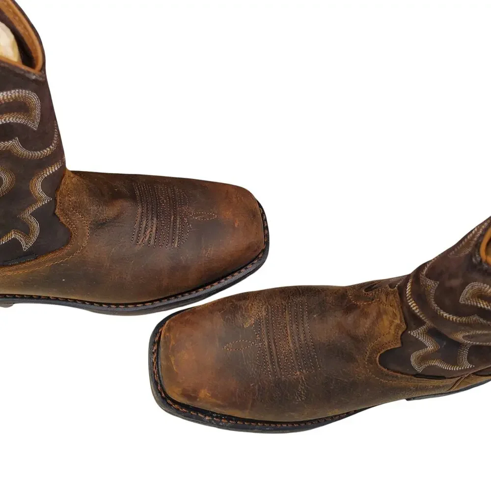 Ariat Mens Workhog Wide Square Toe Work Boots Waterproof Size 10.5 Wide